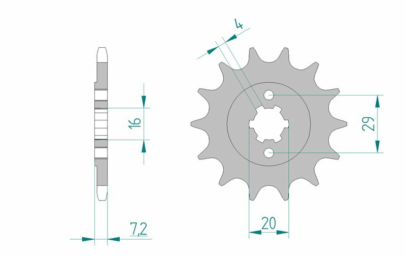 AFAM Front Sprocket Steel 520 Standard - 22305