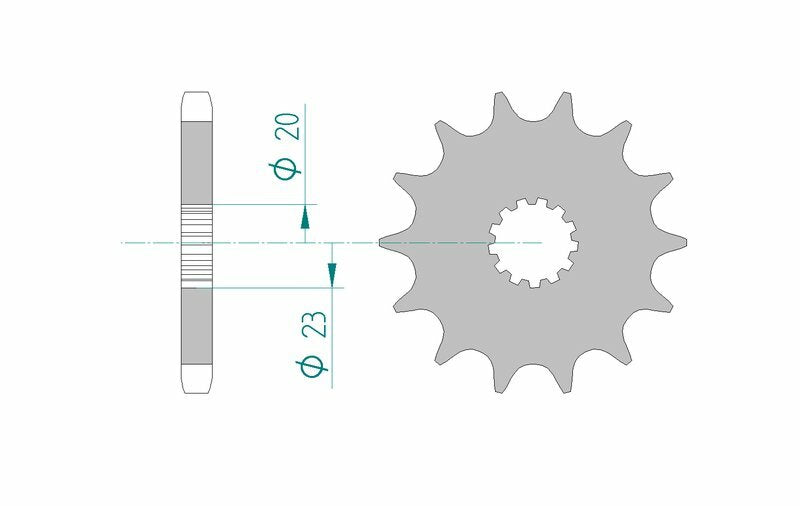 AFAM Front Sprocket Steel 530 Standard - 22403