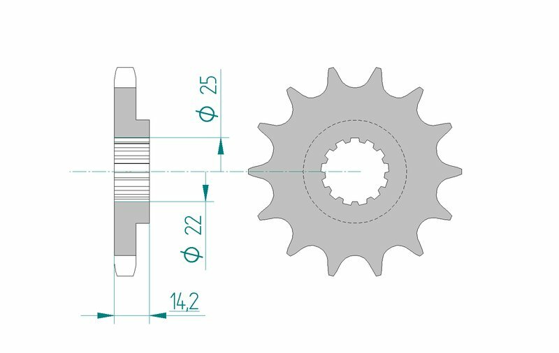 AFAM Front Sprocket Steel 630 Standard - 22601