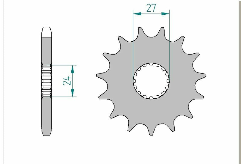 AFAM Front Sprocket Steel 530 Standard - 22900