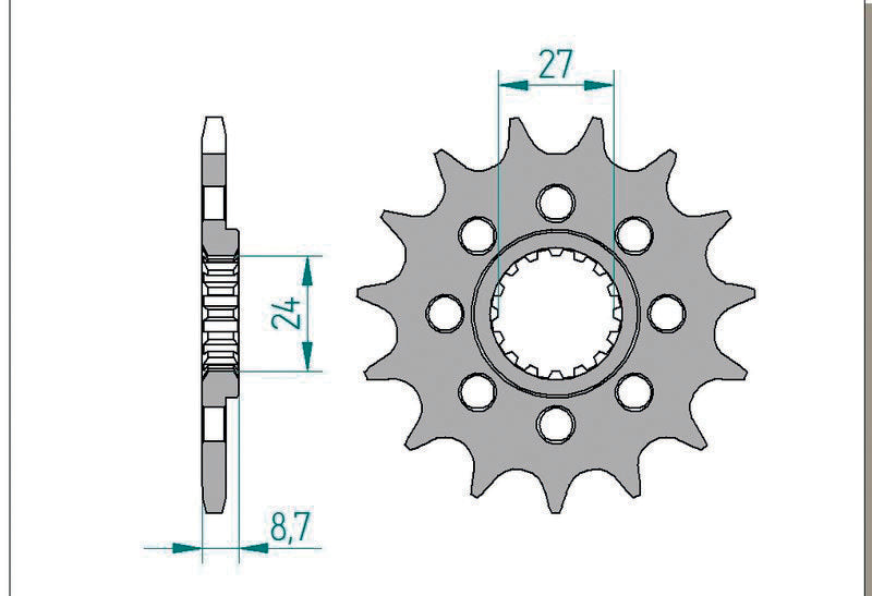 AFAM Steel Front Sprocket 520 Standard - 22902