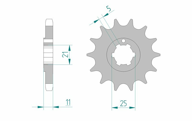 AFAM Front Sprocket Steel 530 Standard - 24400