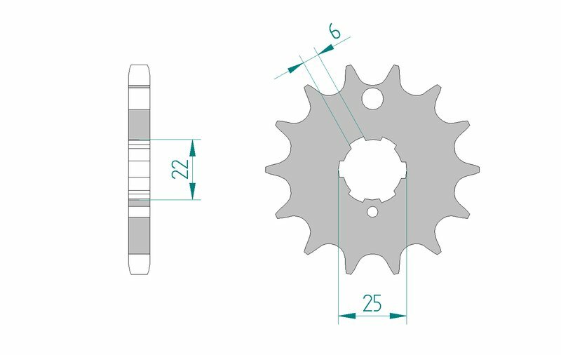 AFAM Front Sprocket Steel 530 Standard - 24401