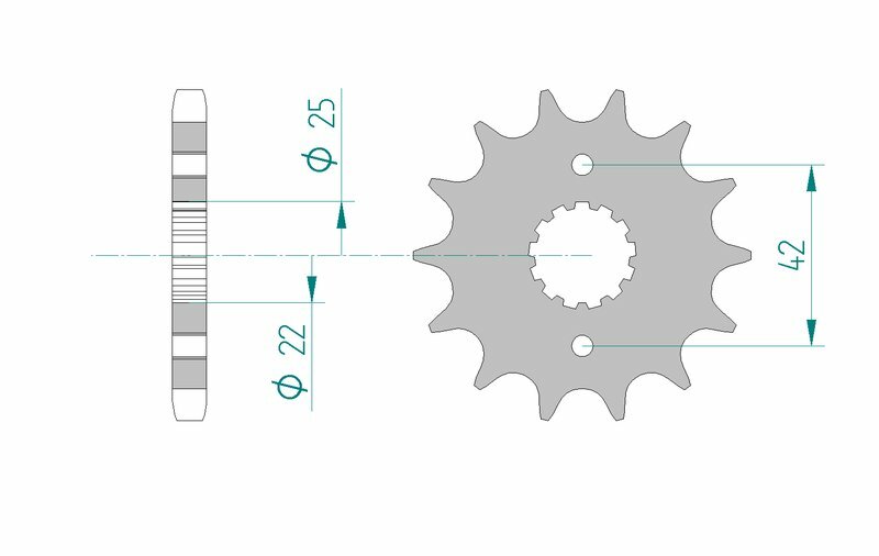 AFAM Front Sprocket Steel 530 Standard - 24500