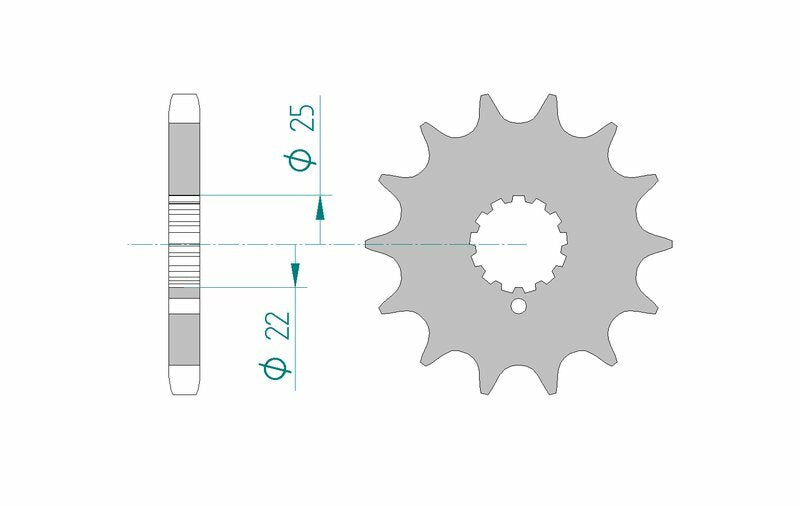 AFAM Front Sprocket Steel 530 Standard - 24504