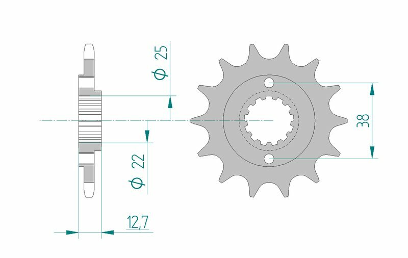 AFAM Steel Front Sprocket 520 Standard - 24505