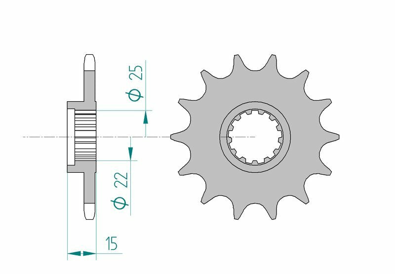 AFAM Front Sprocket Steel 520 Standard - 24510