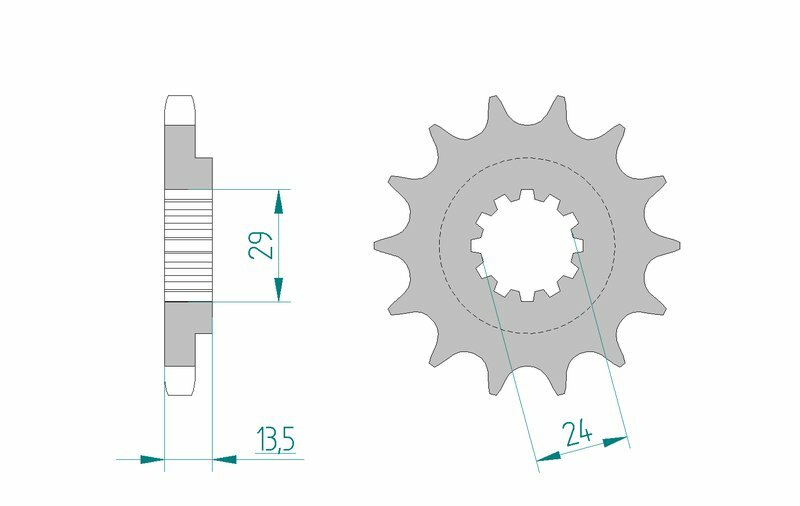 AFAM Steel Front Sprocket 530 Standard - 24900