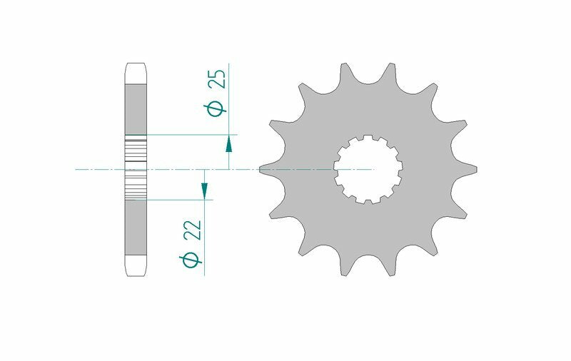 AFAM Front Sprocket Steel 530 Standard - 28400