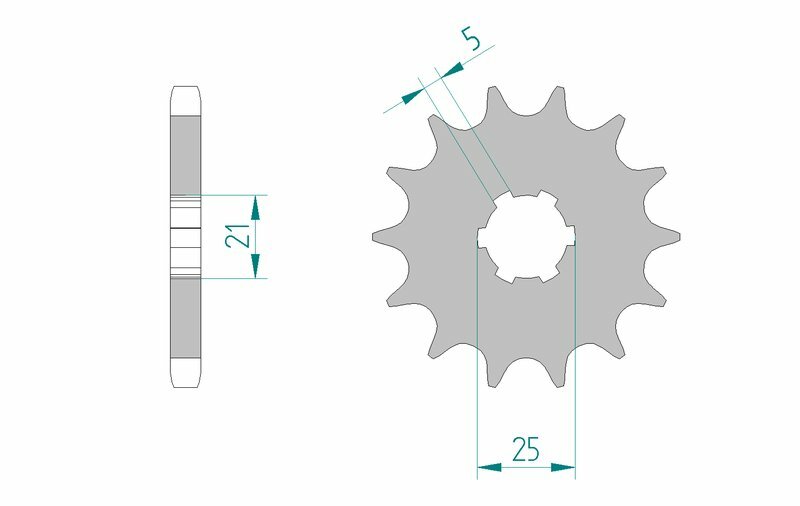 AFAM Front Sprocket Steel 530 Standard - 30301
