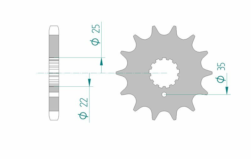 AFAM Front Sprocket Steel 630 Standard - 33600