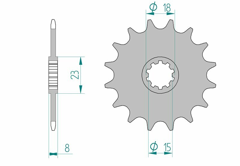 AFAM Voortandwiel Staal 415 Standaard - 94108