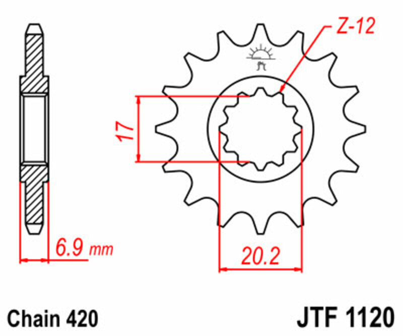 JT Front Sprocket JTF1120