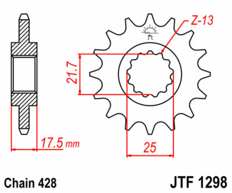 JT Front Sprocket JTF1298
