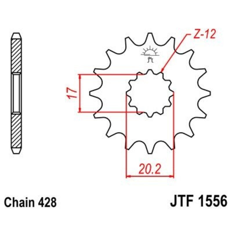 JT Front Sprocket JTF1556