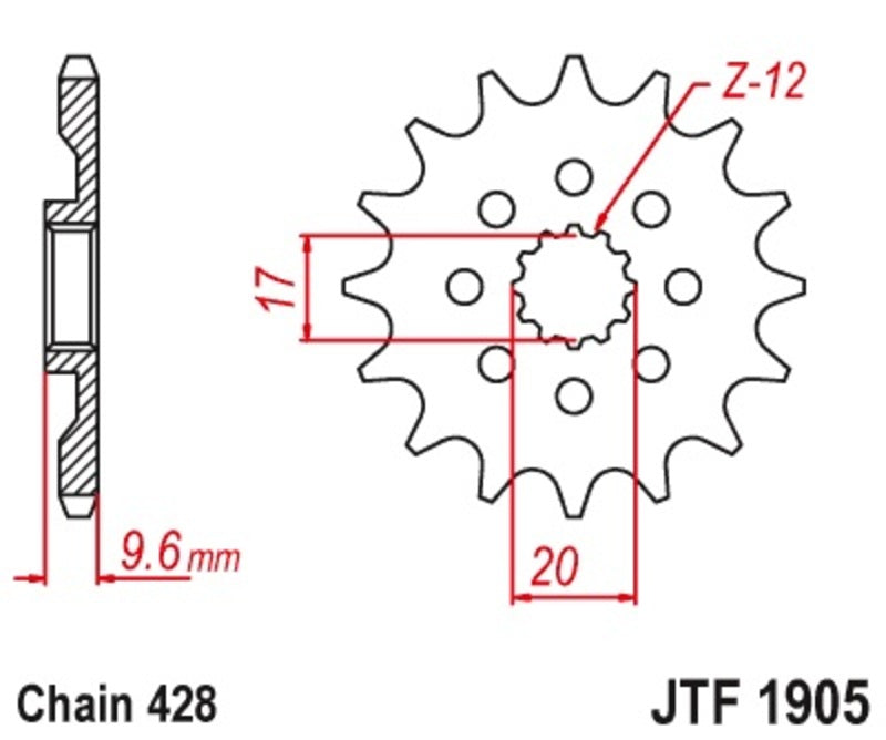 JT Front Sprocket JTF1905