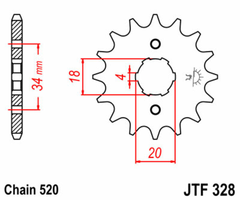 JT Front Sprocket JTF328