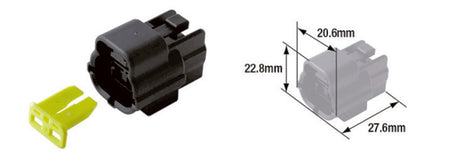 TOURM COUPLER 070WP FEMALE X5 TOURMAX Waterproof elektra stekker female type 070 (FRA)