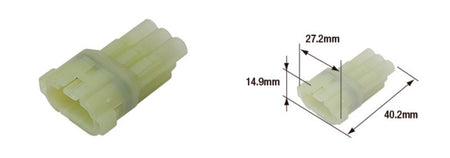 TOURM COUPLER 090WP FEMALE X10 TOURMAX Waterproof elektra stekker female type 090 (FRSH)