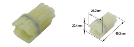 TOURM COUPLER 090WP FEMALE X10 TOURMAX Waterproof elektra stekker female type 090 (FRSH)