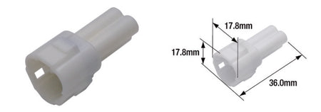 TOURM COUPLER 090WP FEMALE X10 TOURMAX Waterproof elektra stekker female type 090 (FRS)