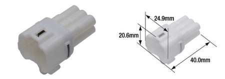 TOURM COUPLER 090WP FEMALE X10 TOURMAX Waterproof elektra stekker female type 090 (FRS)