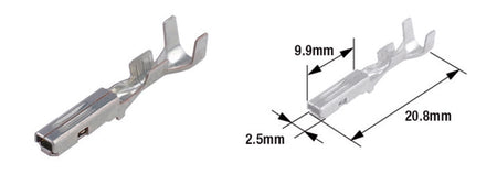 TOURM TERMINAL PIN 060WP FEMALE X50 TOURMAX Elektra kabelschoen female type 060 (FRM)