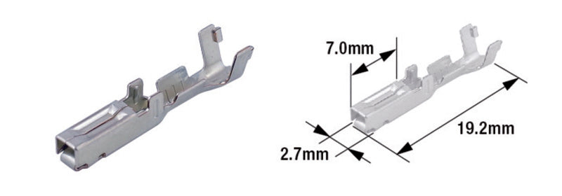 TOURM TERMINAL PIN 070WP FEMALE X50 TOURMAX Elektra kabelschoen female type 070 (FRY)