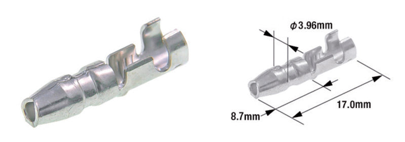 TOURM TERMINAL PIN UNIVERSAL MALE X100 TOURMAX Elektra kabelschoen male universeel