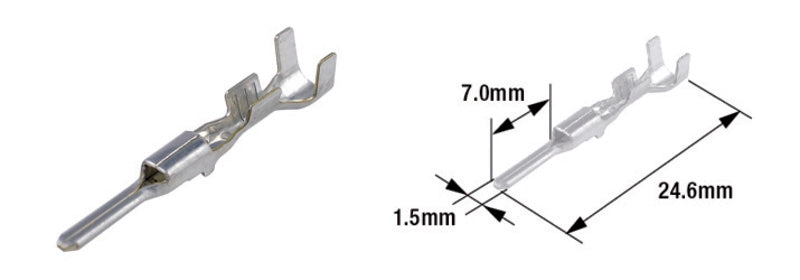 TOURM TERMINAL PIN 060WP MALE X50 TOURMAX Waterproof elektra stekker male type 060 (FRM)