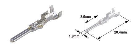 TOURM TERMINAL PIN 070WP MALE X50 TOURMAX Elektra kabelschoen male type 070 (FRA)