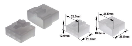 TOURM CONNECTOR SET 250 6 PLUG X10 TOURMAX Kabelschoen stekker type 250
