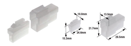 TOURM CONNECTOR SET 250 2 PLUG X10 TOURMAX Kabelschoen stekker type 250