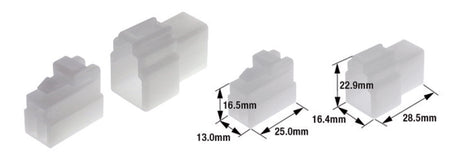 TOURM CONNECTOR SET 250 3 PLUG X10 TOURMAX Kabelschoen stekker type 250