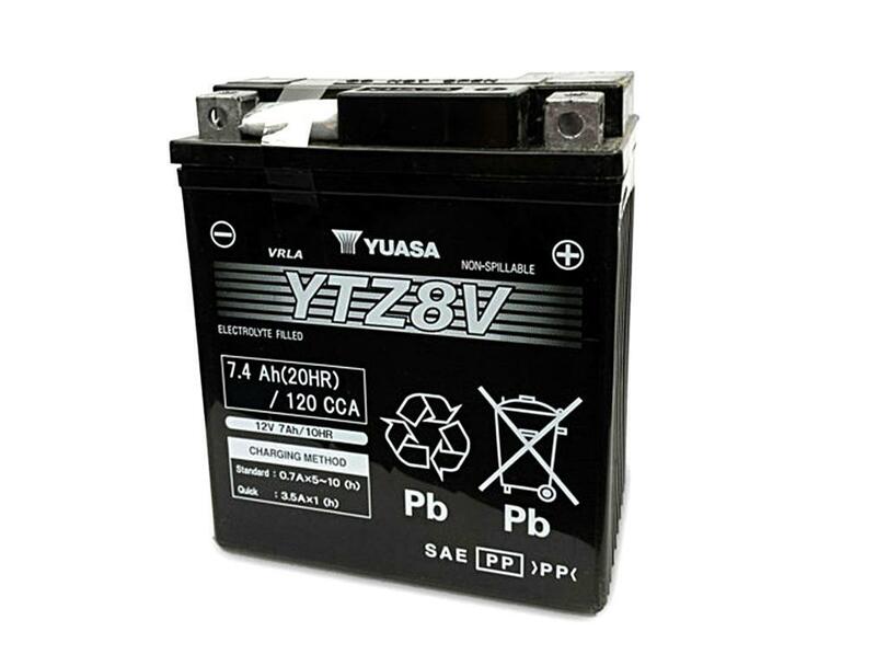 YUASA WC-Batterie, wartungsfrei, werksaktiviert - YTZ8V