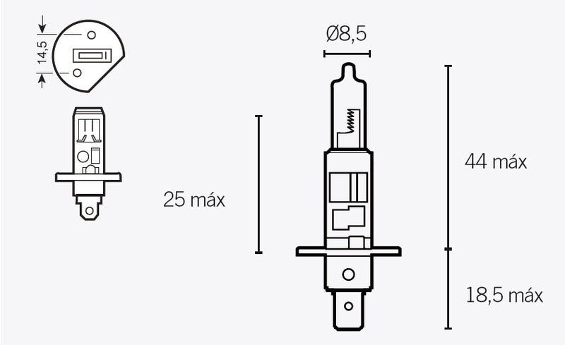 V PARTS H1 Lampen 12V 55W