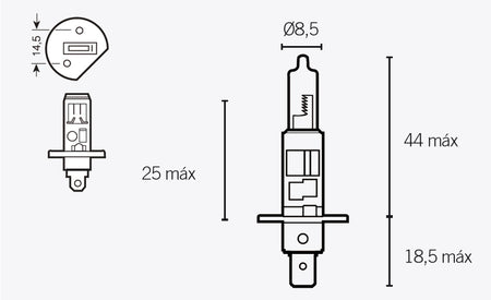 V PARTS H1 Lampen 12V 55W