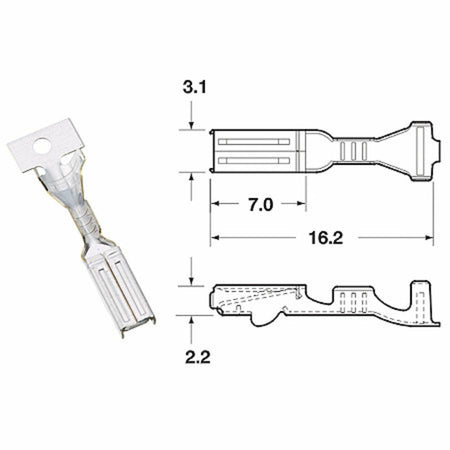 BIHR TERMINAL PIN 090 FRKW FEMALE X50