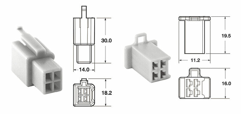 BIHR CONNECTOR SET 110 ML 4 PLUG X5