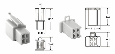 BIHR CONNECTOR SET 110 ML 4 PLUG X5