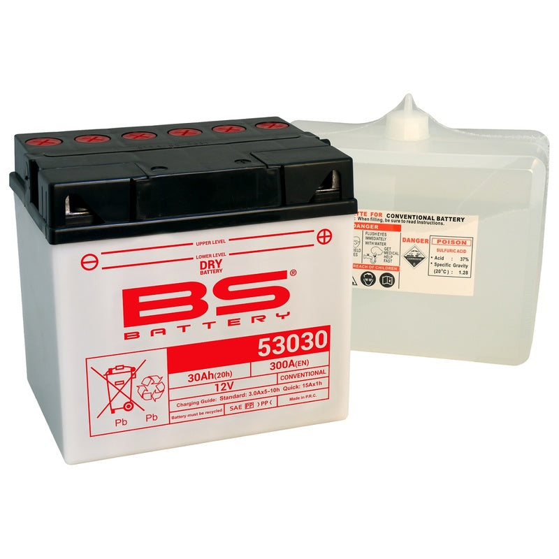 BS BATTERY Hochleistungsbatterie mit Säurepack - 53030