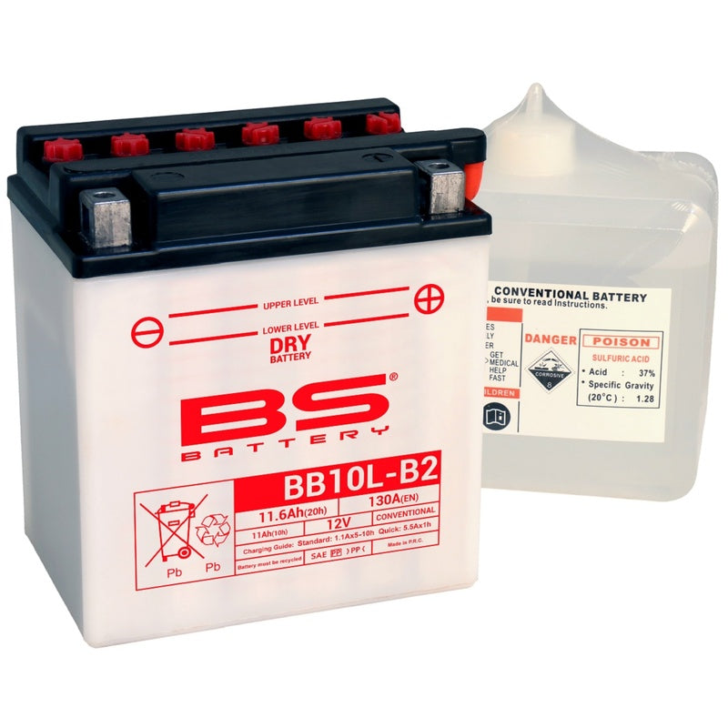 BS BATTERY Hochleistungsbatterie mit Säurepack - BB10L-B2