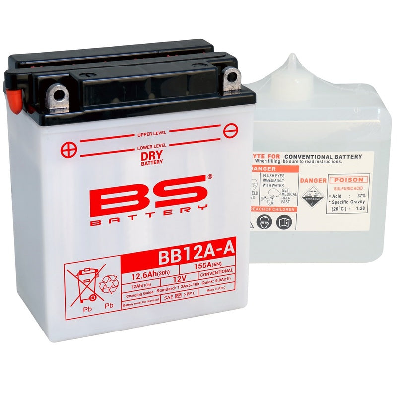 BS BATTERY Hochleistungsbatterie mit Säurepack - BB12A-A