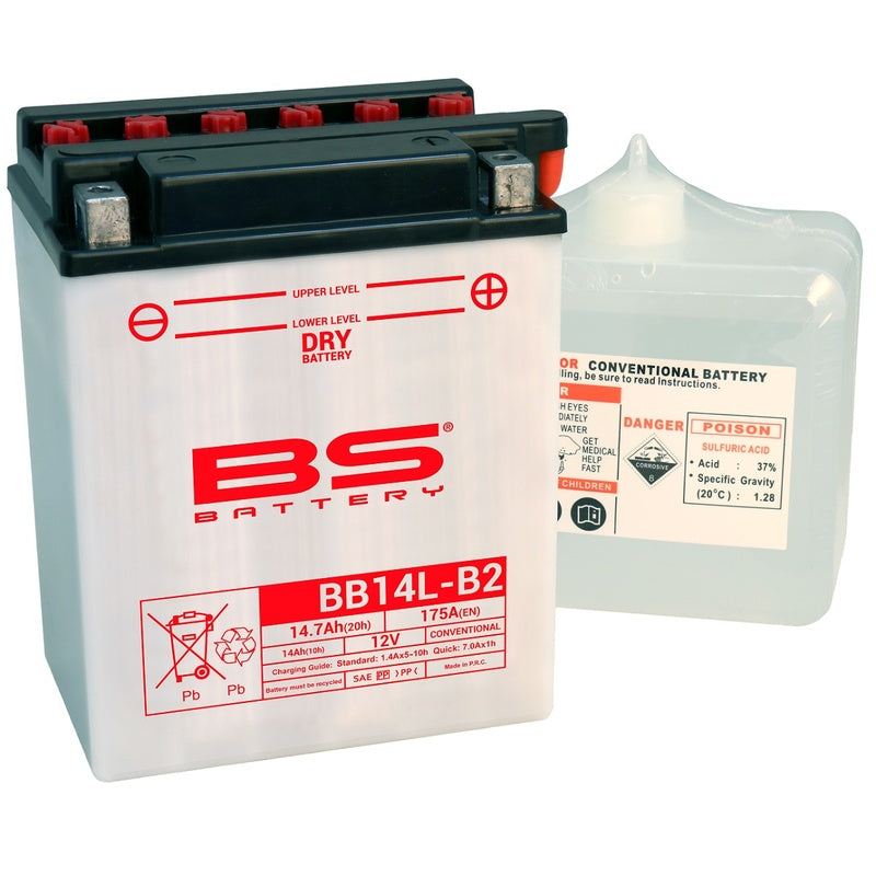 BS BATTERY Hochleistungsbatterie mit Säurepack - BB14L-B2