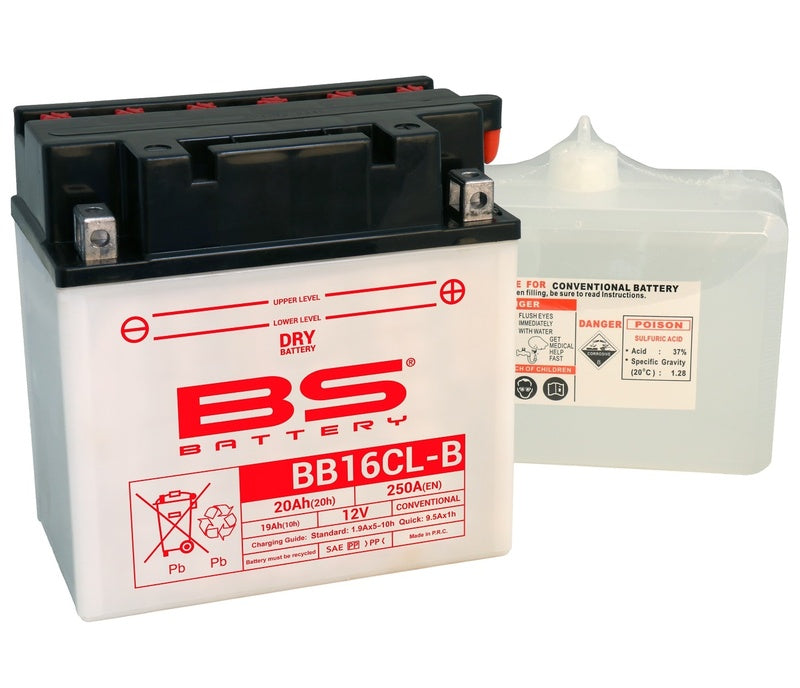 BS BATTERY Hochleistungsbatterie mit Säurepack - BB16CL-B