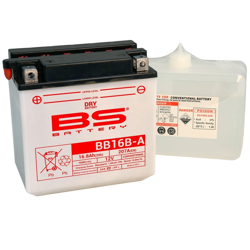 BS BATTERY Hochleistungsbatterie mit Säurepack - BB16B-A
