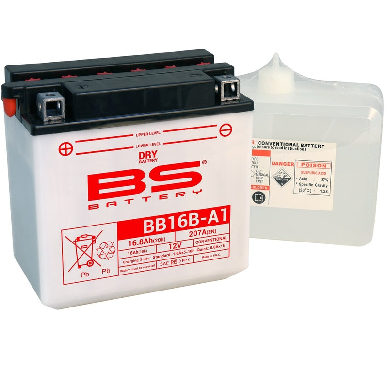 BS BATTERY Hochleistungsbatterie mit Säurepack - BB16B-A1