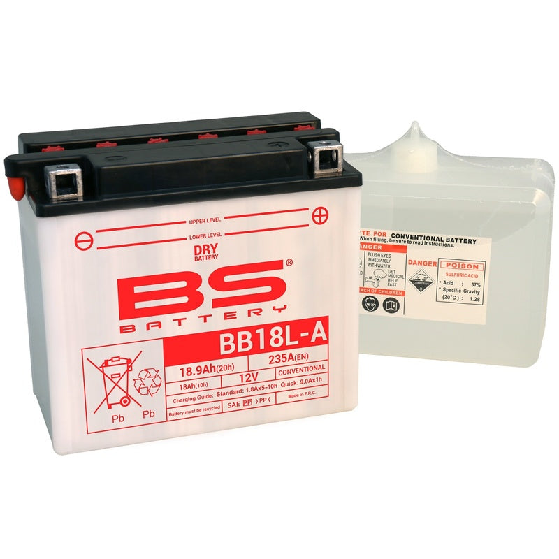 BS BATTERY Hochleistungsbatterie mit Säurepack - BB18L-A
