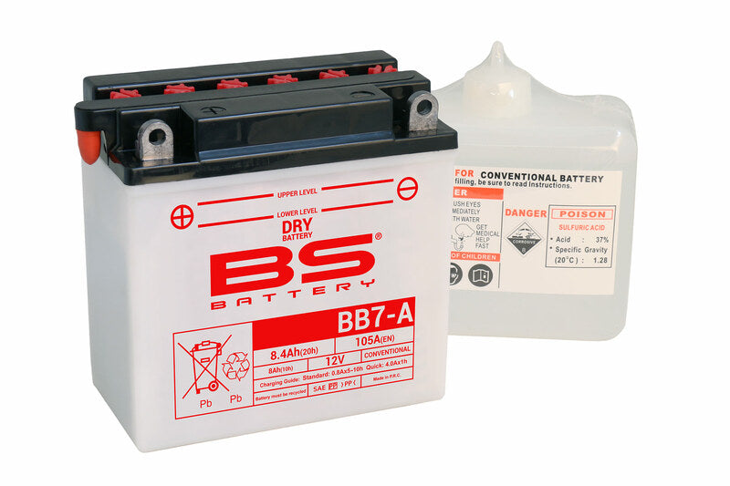 BS BATTERY Hochleistungsbatterie mit Säurepack - BB7-A