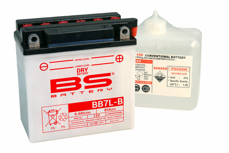 BS BATTERY Hochleistungsbatterie mit Säurepack - BB7L-B